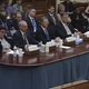 The four witnesses at today’s hearing. From left to right, Cristina T. Chaplain, director of Contracting and National Security Acquisitions, GAO; Stephen Jurczyk, associate administrator, NASA; Paul K. Martin, inspector general, NASA; Daniel L. Dumbacher, executive director, American Institute of Aeronautics and Astronautics